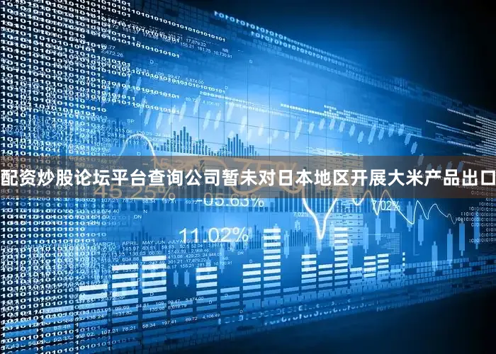 配资炒股论坛平台查询公司暂未对日本地区开展大米产品出口